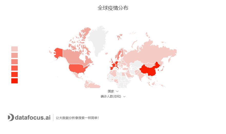 全球疫情分布